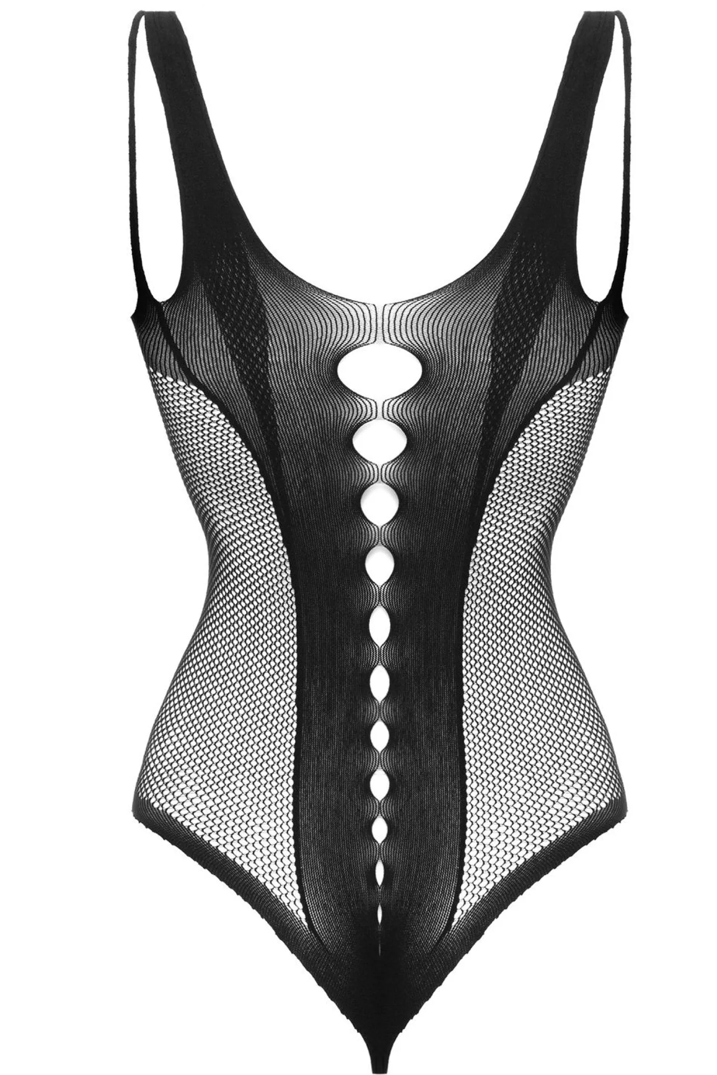 Christine - Body avec entrejambe ouverte Leana - Noir