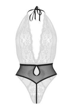 Christine - Body en dentelle "Dina" - Noir