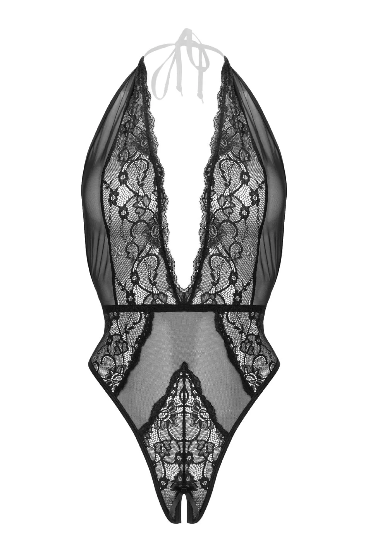 Christine - Body en dentelle "Dina" - Noir