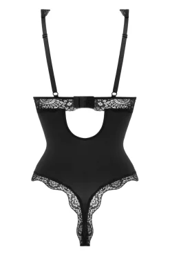 Christine – Body Pandora à entrejambe ouverte – Noir