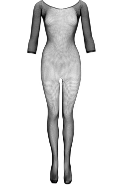 Christine - Catsuit Vaera Avec Entrejambe Ouvert - Noir
