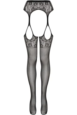 Christine - Collants à jarretelles Sulita - Noir