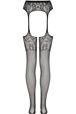 Christine - Collants à jarretelles Sulita - Noir