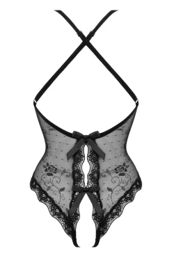 Christine - Crotchless Body Kim - Noir