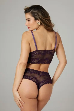 Christine - Ensemble de brassière en dentelle Valérie - Violet