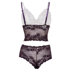 Christine - Ensemble de brassière en dentelle Valérie - Violet