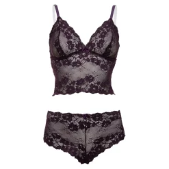 Christine - Ensemble de brassière en dentelle Valérie - Violet