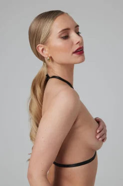 Christine - Harnais à lanières Bralette Obsession - noir
