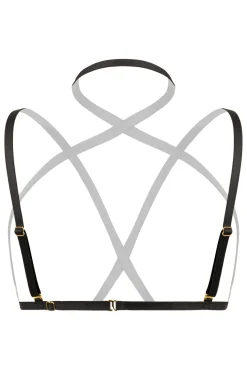 Christine - Harnais à lanières Bralette Fia - Noir