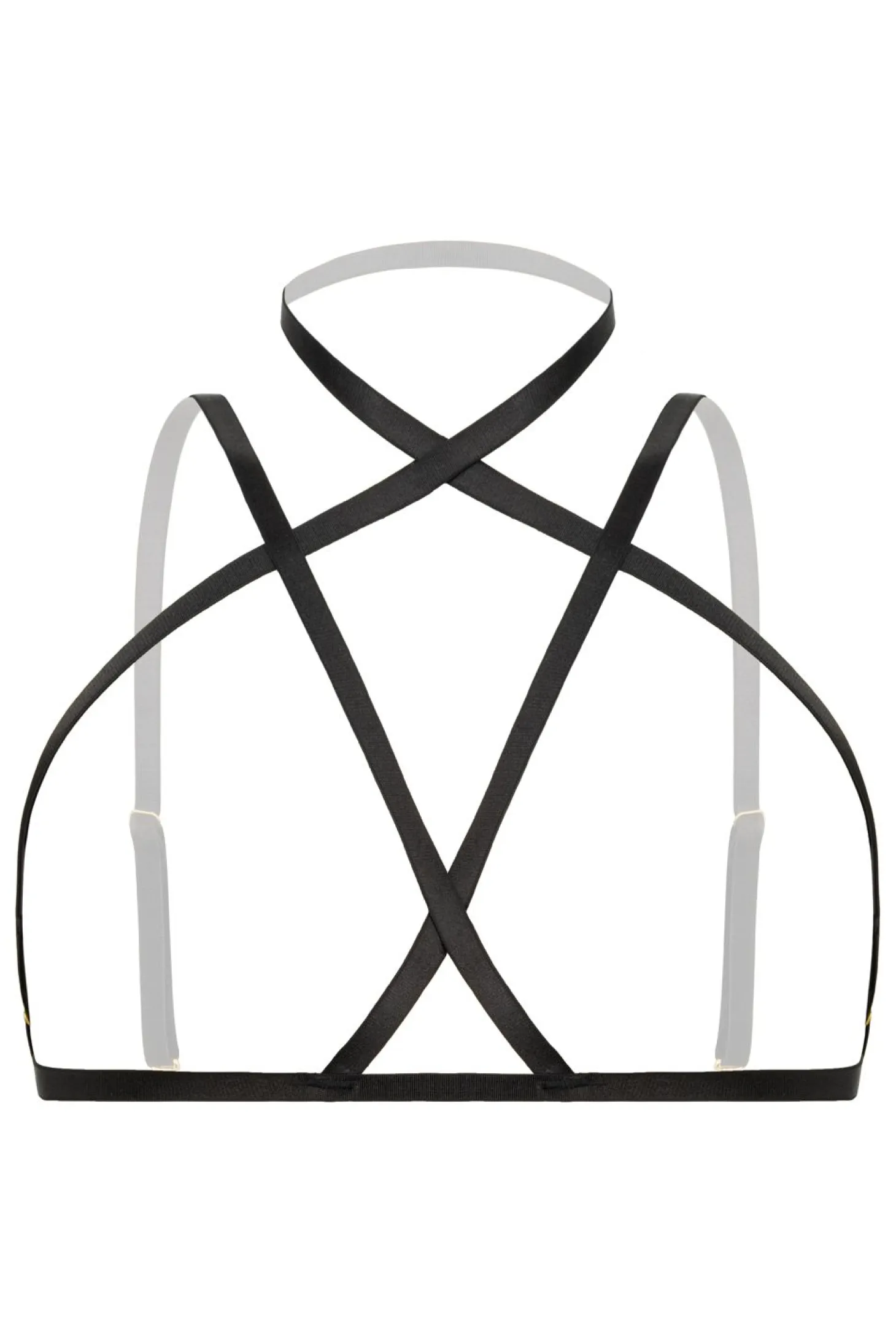 Christine - Harnais à lanières Bralette Fia - Noir