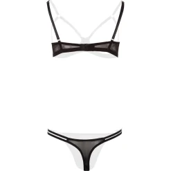 Christine - Offenes BH-Set Sanna - Schwarz