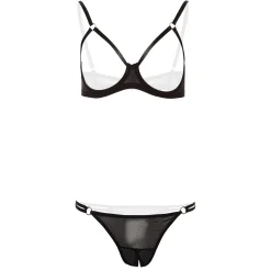Christine - Offenes BH-Set Sanna - Schwarz