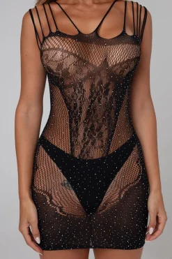 Christine - Robe pailletée - noir