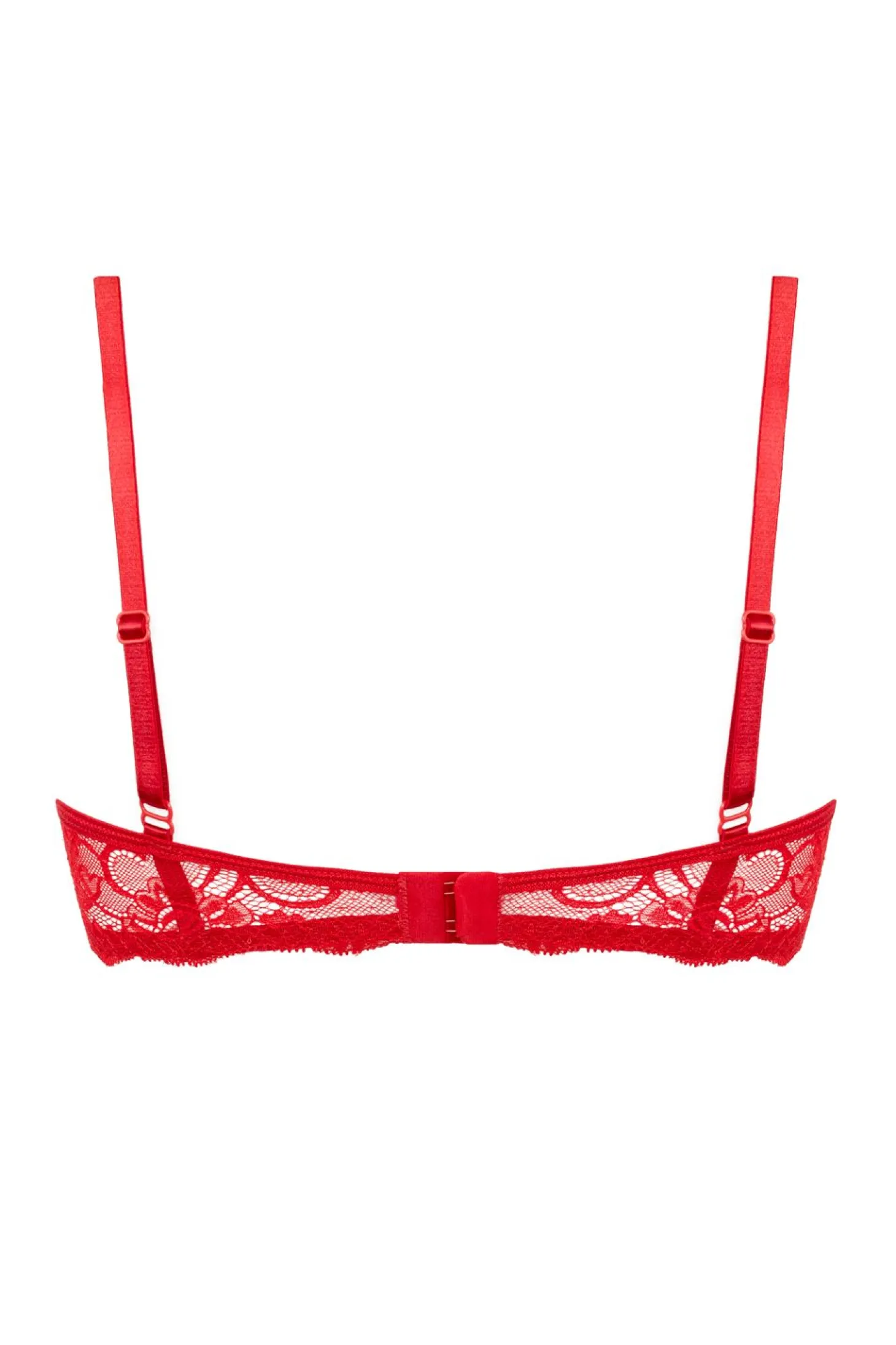 Christine - Soutien-gorge à quart de bonnets en dentelle Marzia - Rouge