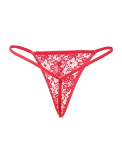 Christine - strings en dentelle - Rouge