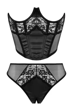 Christine - Tiara Mi-corset et string
