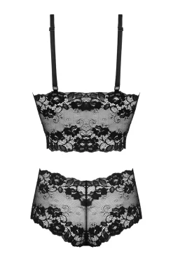 Christine - Valerie Bralette Set - noir