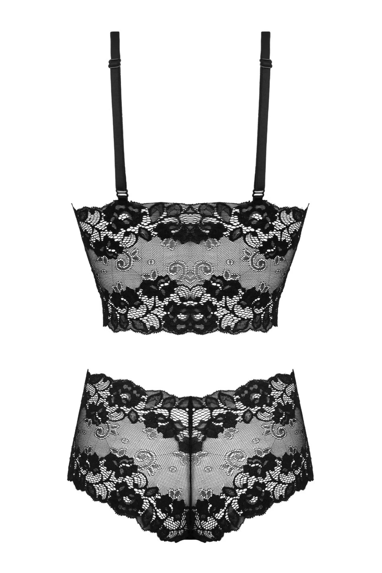 Christine - Valerie Bralette Set - noir