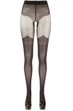 Collants avec un look à bas