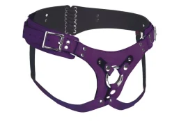Corset Ceinture Deluxe en Cuir - Violet