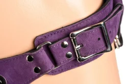 Corset Ceinture Deluxe en Cuir - Violet