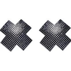 Cottelli Collection – Bijou de Tétons Croix – Noir