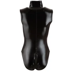 Cottelli Collection - Body wetlook avec longue fermeture éclair