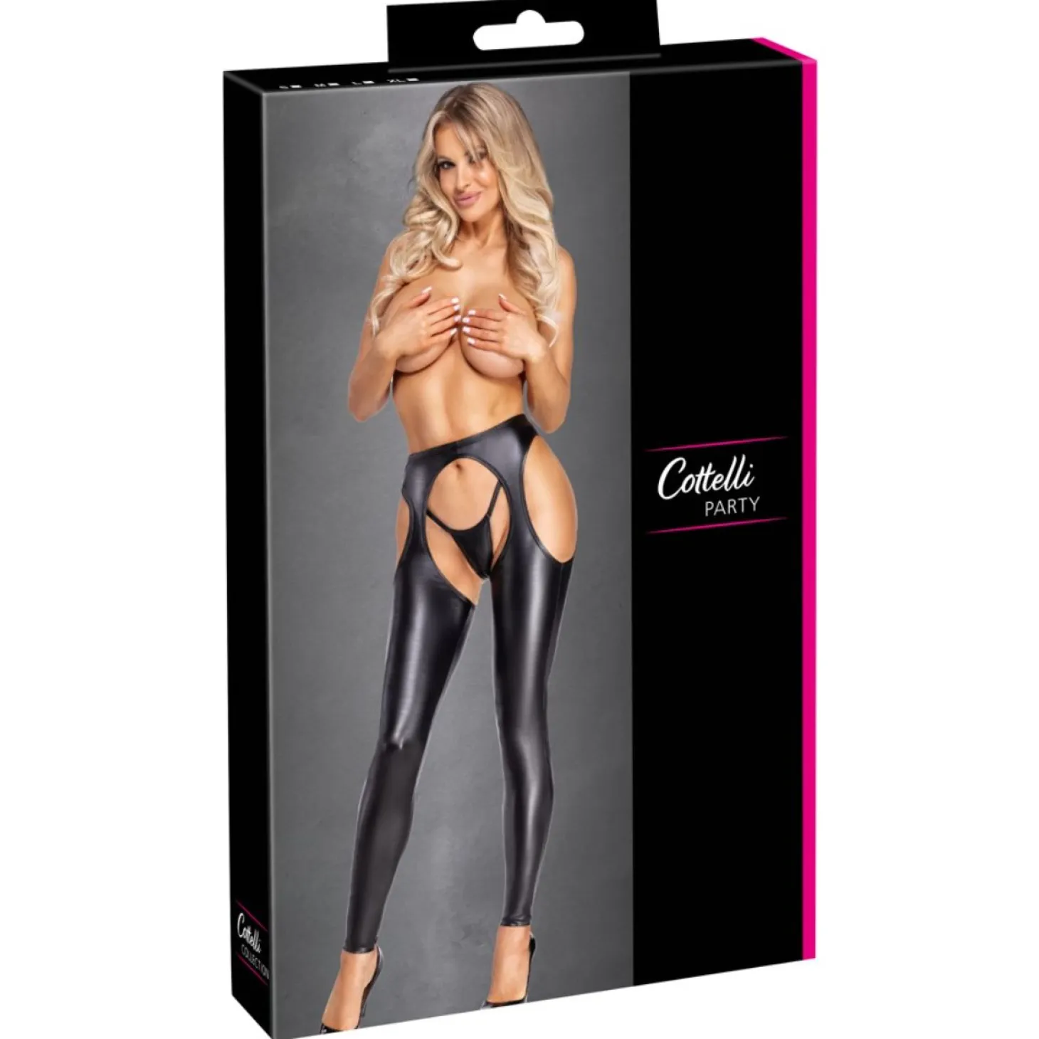 Cottelli Collection – Chaps & String – Noir