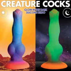 Creature Cocks - Dildo Alien en Silicone qui Brille dans le Noir