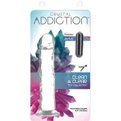 Crystal Addiction - Godemiché transparent - 18 cm