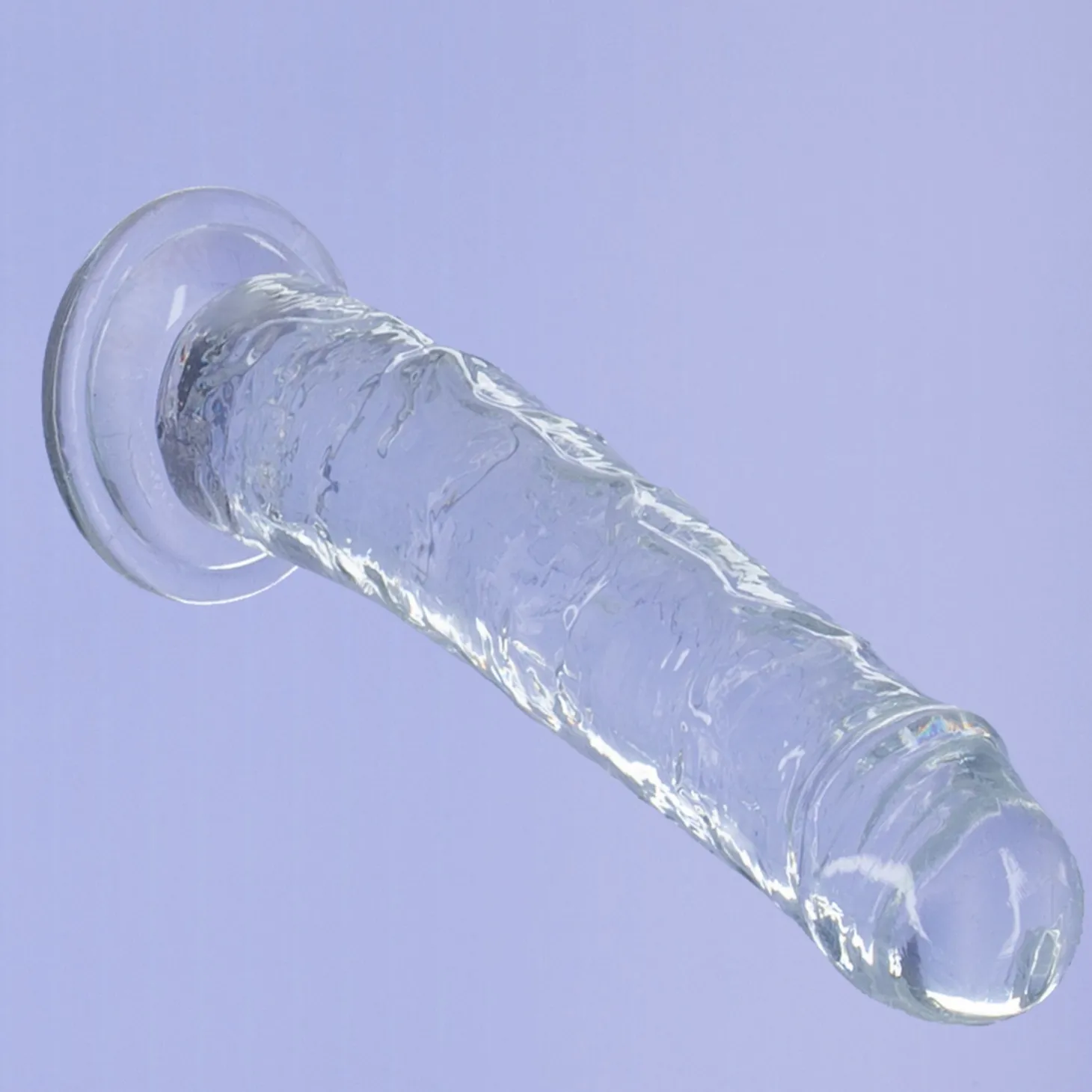 Crystal Addition - Dildo Réaliste Transparent - 20 cm