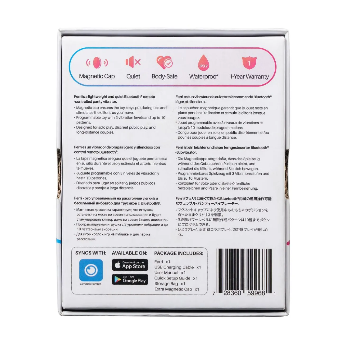 Culotte vibrante connectée Ferri - Rose