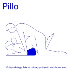 Dame - Coussin de Sexe Pillo - Indigo