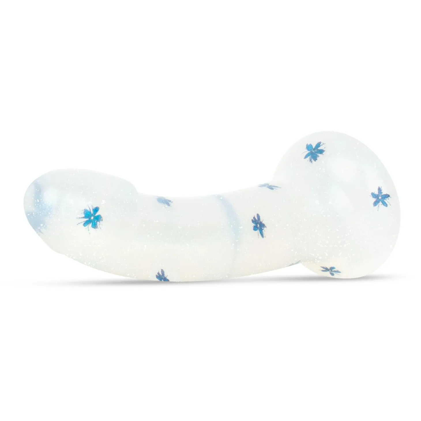 Dildo Collection Blossom Bliss Dildo – Design Bleu à Paillettes 19 cm
