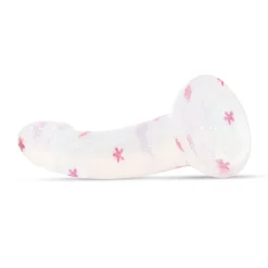 Dildo Collection Flower Power Dildo – Design Rose à Paillettes 15 cm