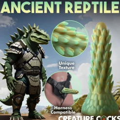 Dildo reptile épineux Stegosaurus - Vert