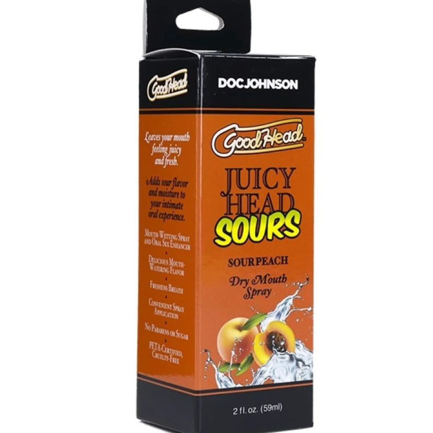 Doc Johnson - GoodHead Juicy Head Dry Mouth Spray - Perzik - 60 ml
