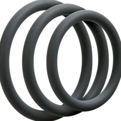 Doc Johnson - OptiMALE 3 C-Ring Set Fin - Gris