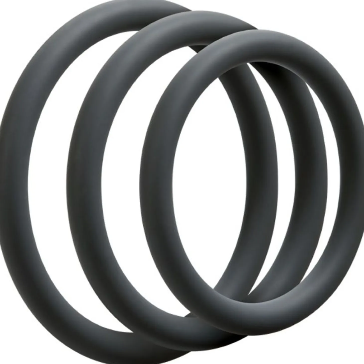 Doc Johnson - OptiMALE 3 C-Ring Set Fin - Gris