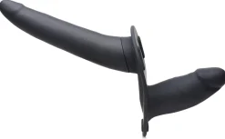 Double gode-ceinture vibrant Power Pegger - Noir