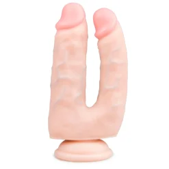 Double Gode Réaliste avec Ventouse - 18 cm