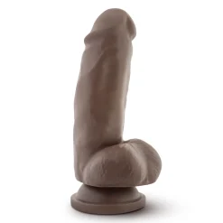 Dr. Skin - Godemiché avec ventouse Mr. Smith 17,78 cm - Chocolat