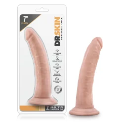 Dr. Skin - Godemiché réaliste avec ventouse 17,78 cm - Vanille