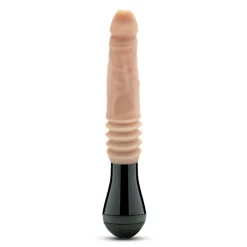 Dr. Skin Silicone - Dr. Knight - Gode à mouvements et vibrations - Beige