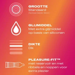 Durex - Préservatifs Plaisir - 40 pièces