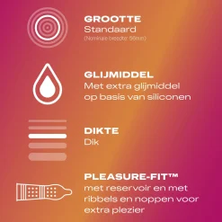 Durex - Préservatifs "Pleasure Me" - 10 pièces