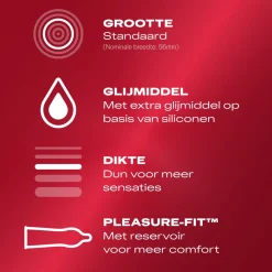 Durex - Préservatifs Thin Feel Extra Lube - 40 pièces