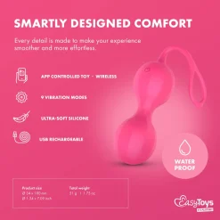 EasyConnect - Boules de Kegel vibrantes Stella contrôlées par application