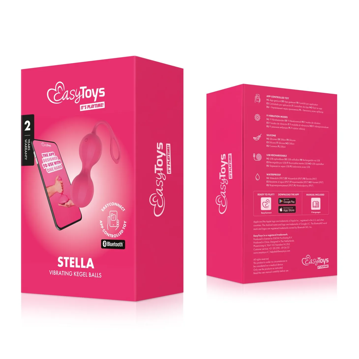 EasyConnect - Boules de Kegel vibrantes Stella contrôlées par application