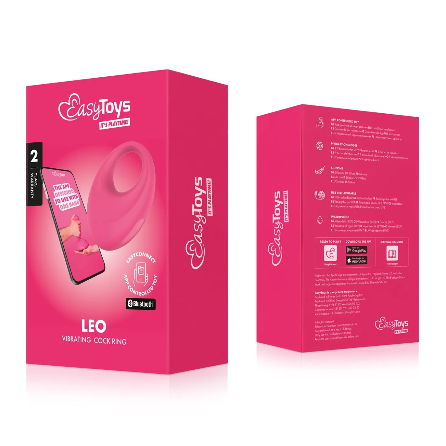 EasyConnect - Cockring vibrant Leo contrôlé par application